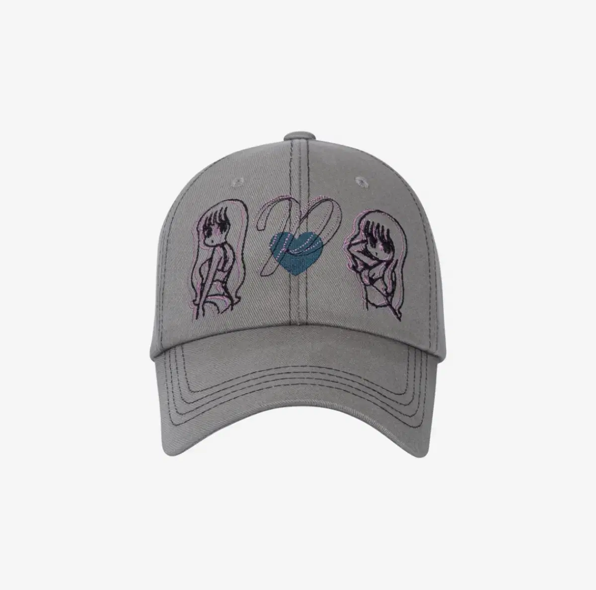 플리즈노팔로우 PNF x CONIX Girl Stitch Ball Cap